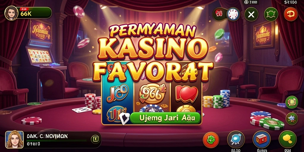 Tampilan gameplay Kasino yang mendebarkan di 66K.