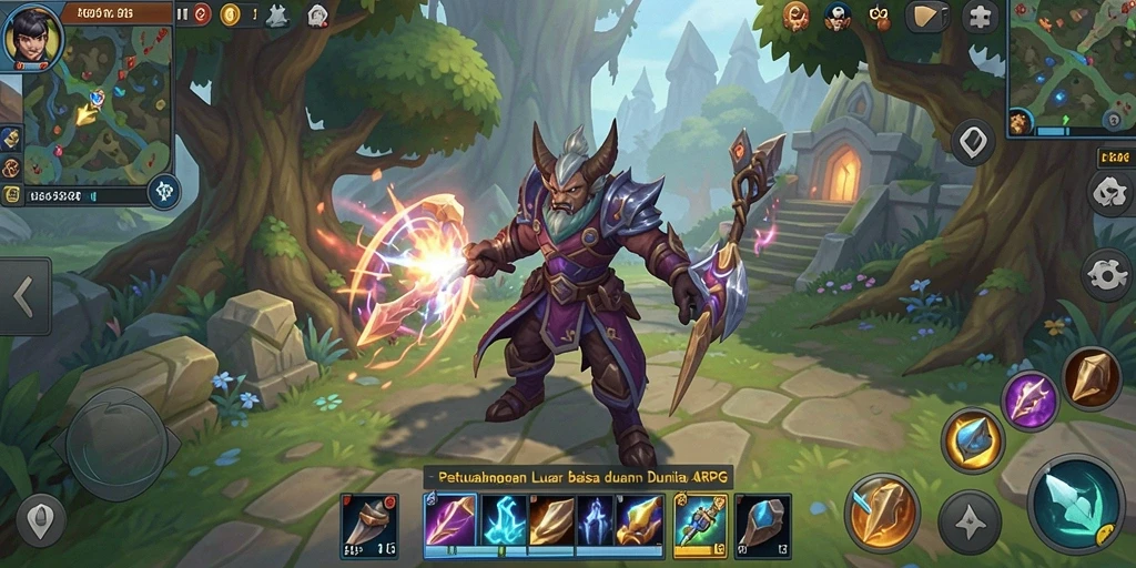 Screenshot menampilkan aksi pertarungan epik dalam 8364 ARPG.