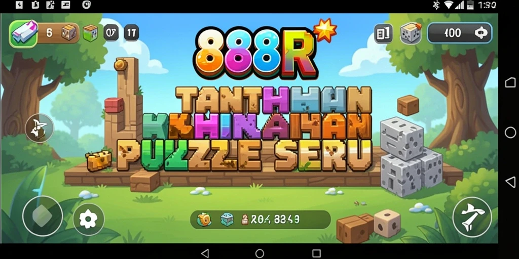 Gameplay seru 888R dengan berbagai teka-teki menantang.