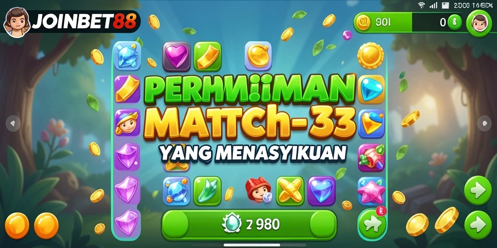 Screenshot menunjukkan gameplay seru dari JOINBET88 dengan elemen warna-warni.