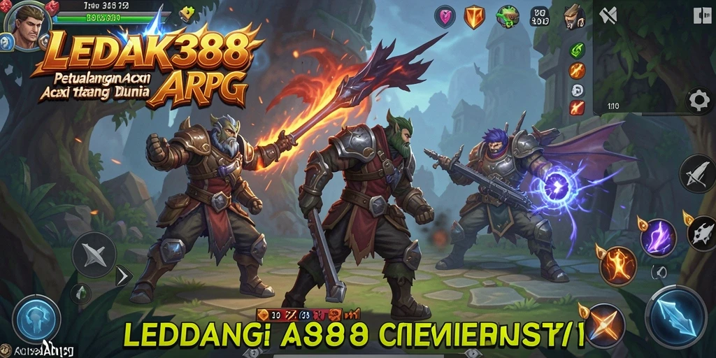 Tangkapan layar utama menunjukkan aksi seru dalam pertarungan ARPG.