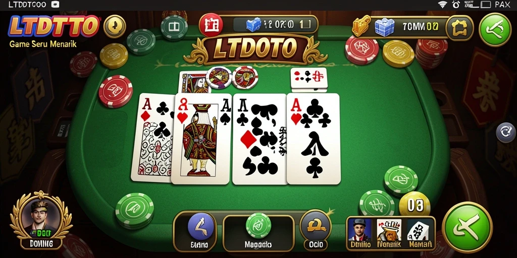 Gameplay seru LTDTOTO dalam aksi permainan Domino.