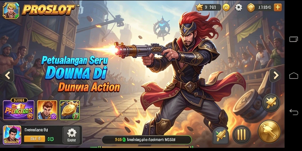 Tangkapan layar PROSLOT yang menunjukkan aksi seru dalam pertempuran.