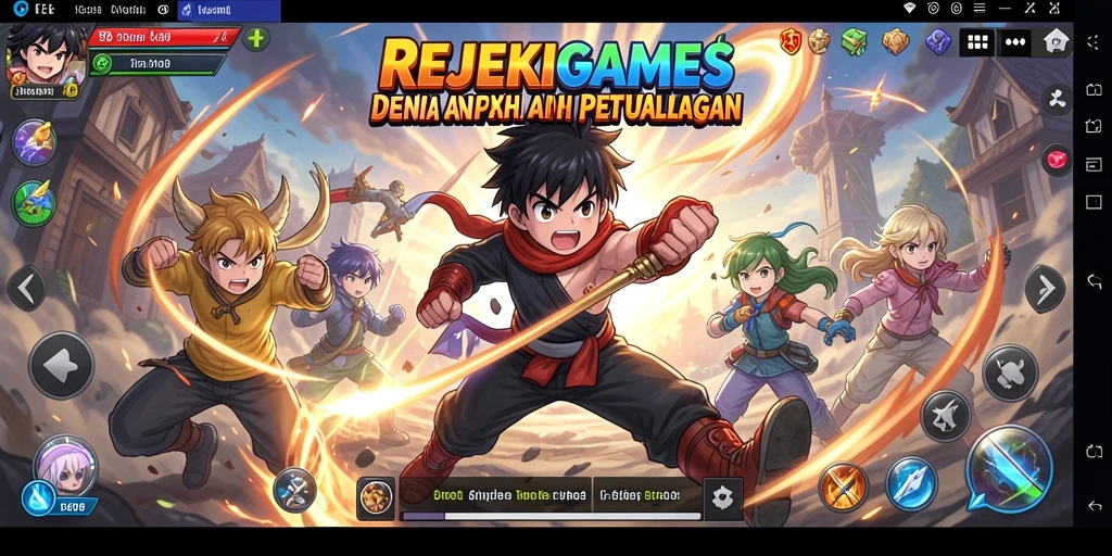 Gameplay seru di dunia anime yang penuh warna.