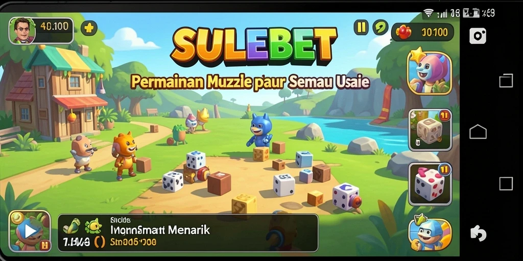 Tampilan gameplay puzzle SULEBET yang menarik dan menantang.