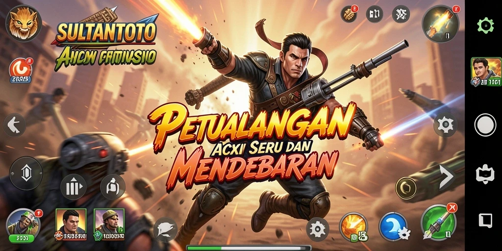 Tampilan menegangkan dari gameplay SULTANTOTO yang penuh aksi.